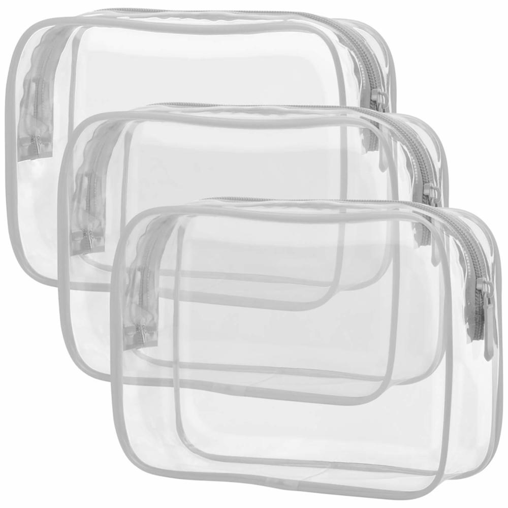 Clear Makeup Bag, Waterproof Tsa Approved Toiletry Bag Quart Size Bag, Clear💕